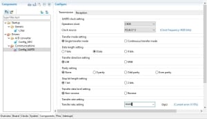 RL78 SC component setting