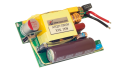 EBC10296評価ボードの内部電源基板には、AC-DC変換と電源制御に用いられるトランス、コンデンサ、インダクタ、ヒューズ、およびUSB出力ポートが搭載されています。