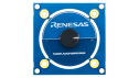RAA2P3500R0100ABI 5ピン設計ロータリセンサの上面図。 
