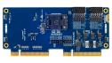Photo of the top of the ForgeFPGA Socket Card #2 board.