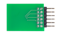 Photo of the bottom of the Pmod LED Adapter board.