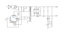 Typical RRW2212x application circuit using TL431 feedback and a bottom‑side synchronous rectifier driven by the RRW43010.