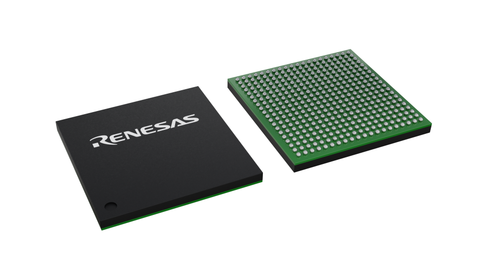 3D illustration featuring top and bottom of BGA IC chip package with 400 lead count.