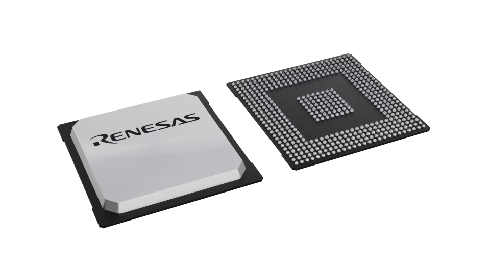 3D illustration featuring top and bottom of BGA IC chip package with 484 lead count