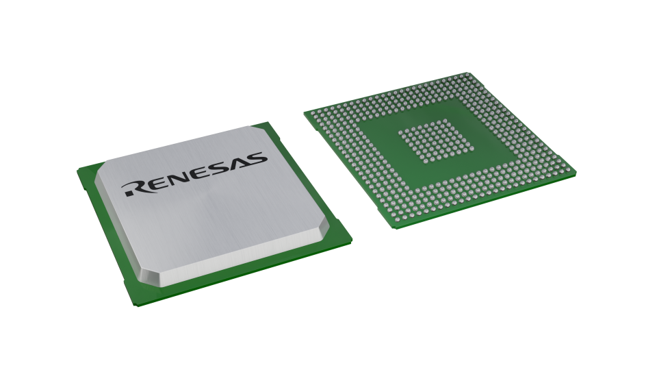 3D illustration featuring top and bottom of BGA IC chip package with 484 lead count.