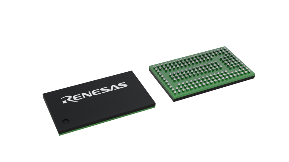 3D illustration featuring top and bottom views of CABGA IC chip package with 176 lead count