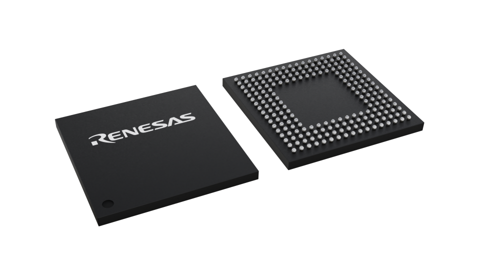 3D illustration featuring top and bottom views of CABGA IC chip package with 208 lead count