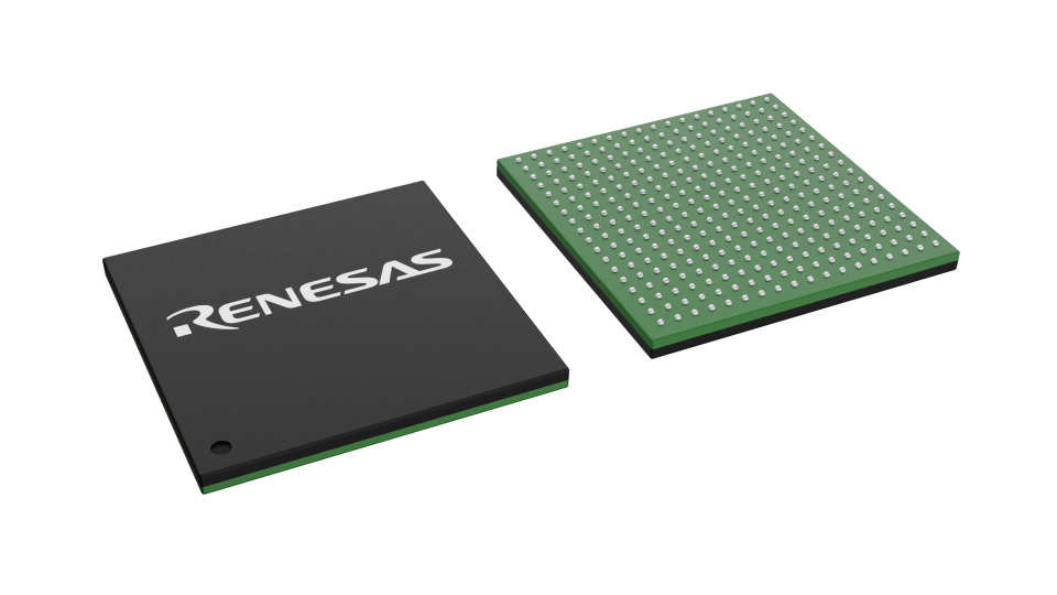 3D illustration featuring top and bottom views of CABGA IC chip package with 324 lead count.
