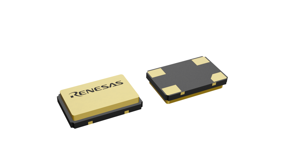 3D illustration featuring top and bottom views of CLCC IC chip package with 4 lead count.