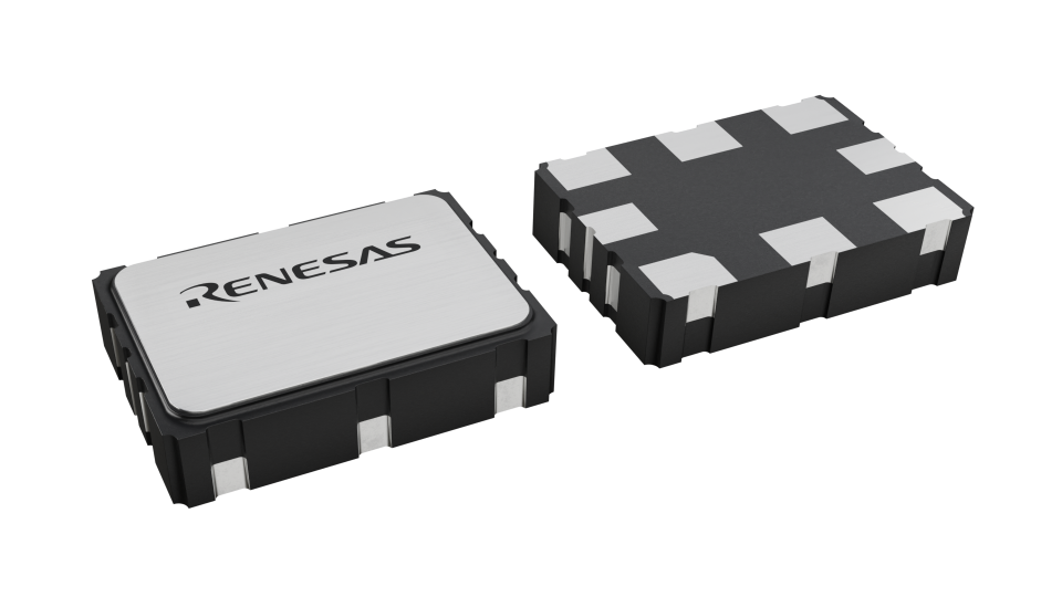 3D illustration featuring top and bottom views of CLCC IC chip package with 8 lead count
