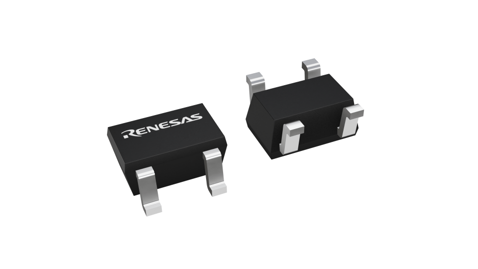 3D illustration featuring top and bottom views of CMPAK chip package with 4 lead count.