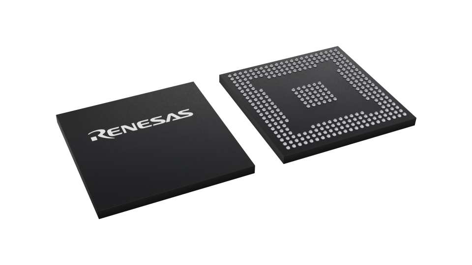 3D illustration featuring top and bottom views of FBGA IC chip package with 304 lead count