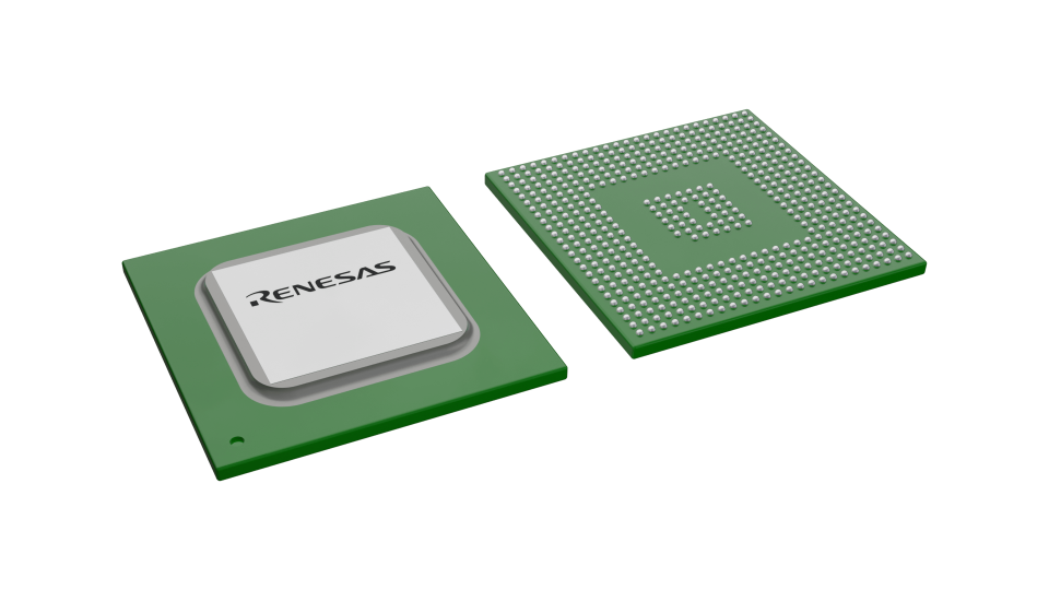 3D illustration featuring top and bottom views of FBGA IC chip package with 501 lead count.