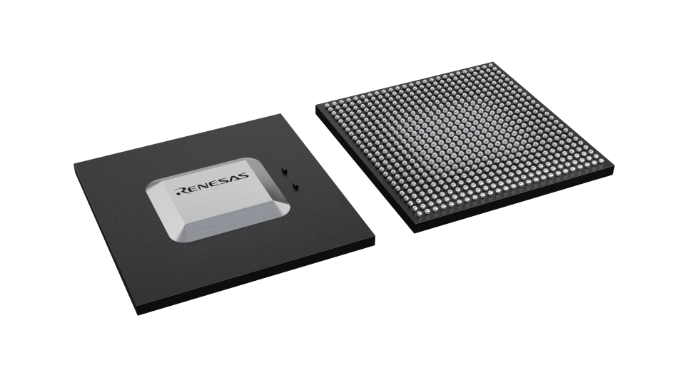 3D illustration featuring top and bottom views of FBGA IC chip package with 625 lead count