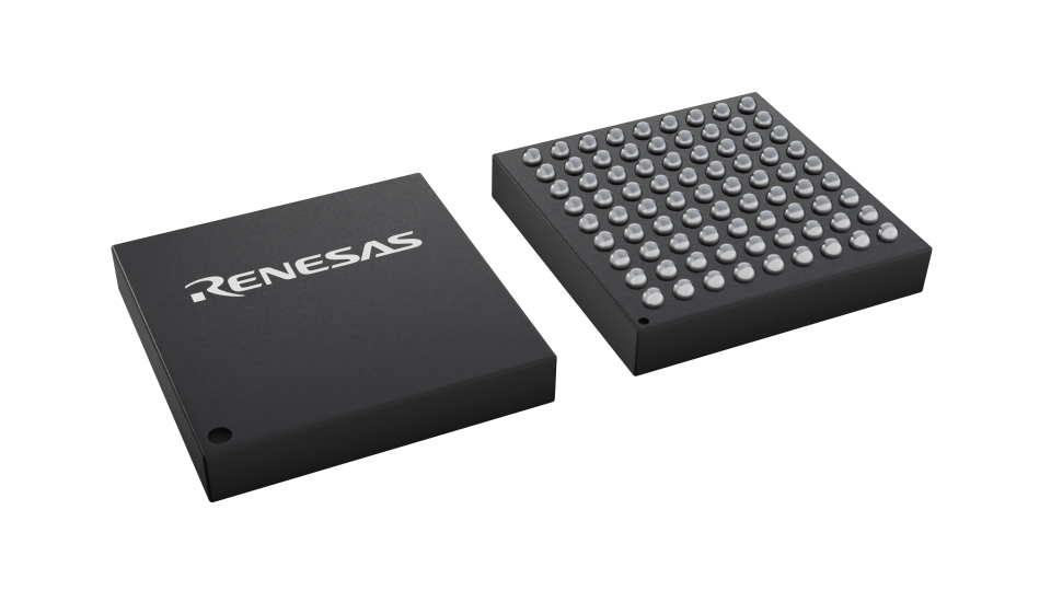 3D illustration featuring top and bottom views of FBGA IC chip package with 81 lead count
