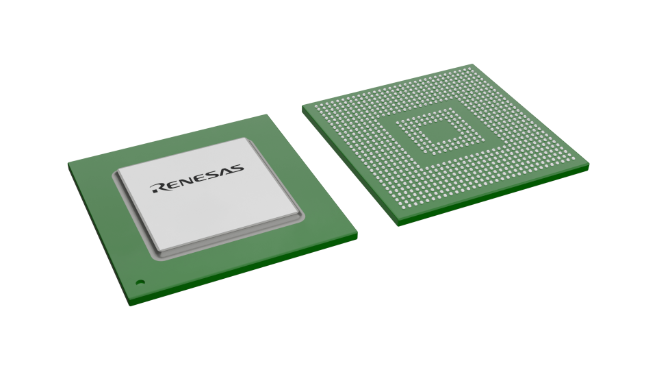 3D illustration featuring top and bottom views of FBGA IC chip package with 831 lead count.