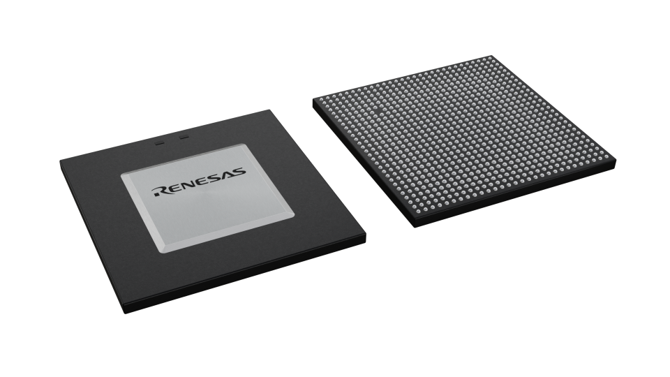 3D illustration featuring top and bottom of FBGA ic chip package with 840 leads