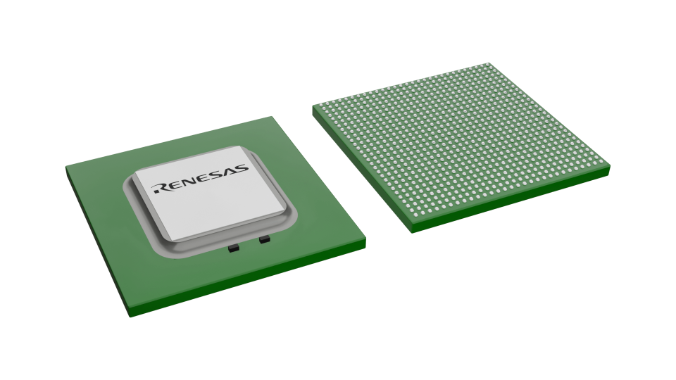 3D illustration featuring top and bottom views of FBGA IC chip package with 841 lead count