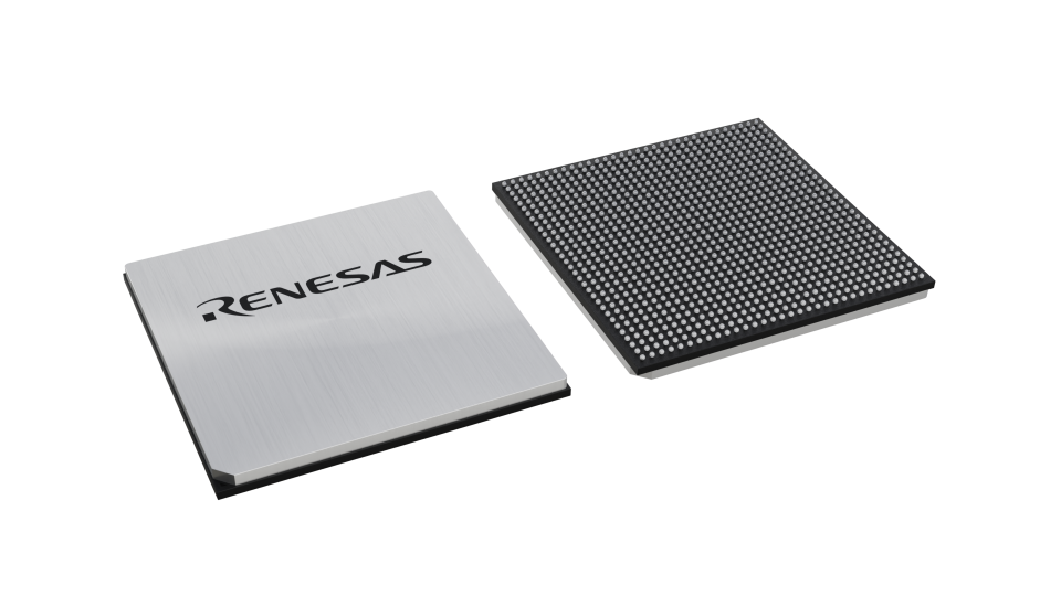 3D illustration featuring top and bottom views of FCBGA IC chip package with 1024 lead count.