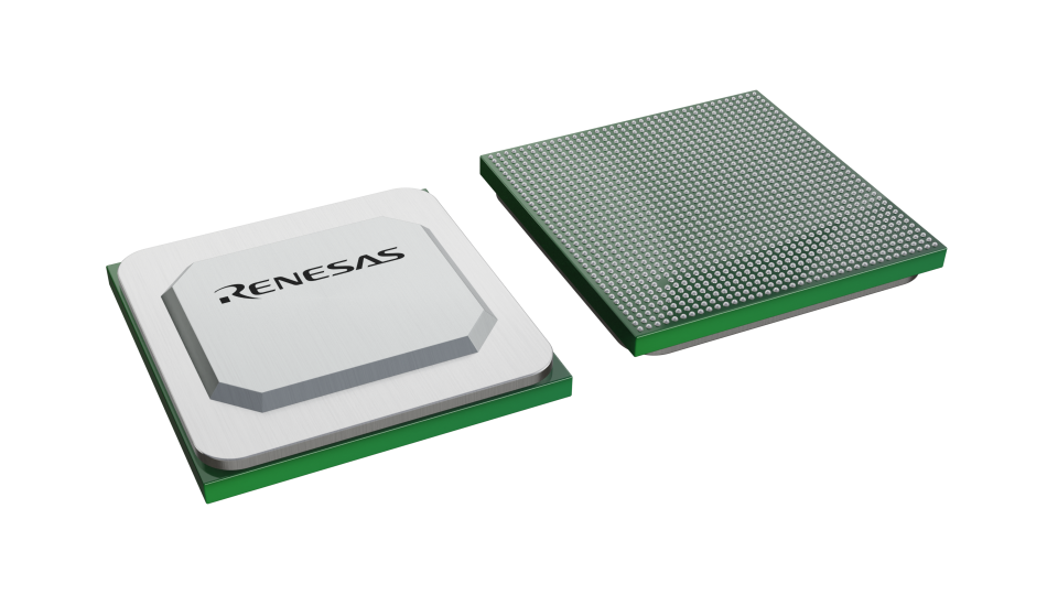 3D illustration featuring top and bottom views of FCBGA IC chip package with 1368 lead count.