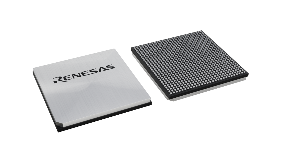 3D illustration featuring top and bottom views of FCBGA IC chip package with 784 lead count.