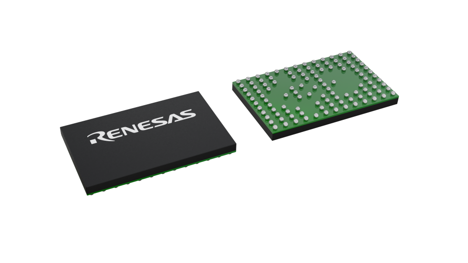 3D illustration featuring top and bottom views of FCCSP IC chip package with 113 lead count.