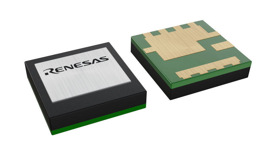 3D illustration featuring top and bottom views of FCLGA IC chip package with 9 lead count.