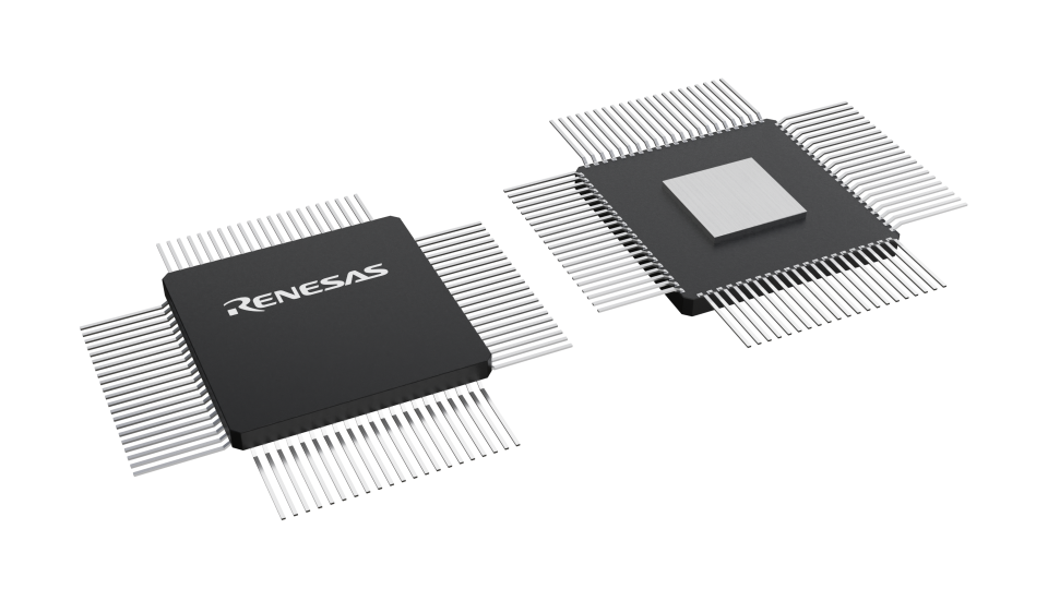 3D illustration featuring top and bottom views of FPACK IC chip package with 84 lead count.