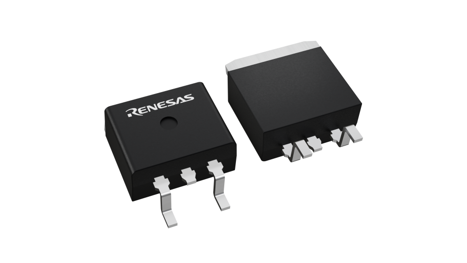 3D illustration featuring top and bottom views of LDPAK(S)-(2) chip package with 4 lead count.