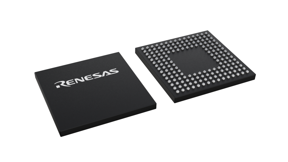 3D illustration featuring top and bottom views of LFBGA IC chip package with 176 lead count.