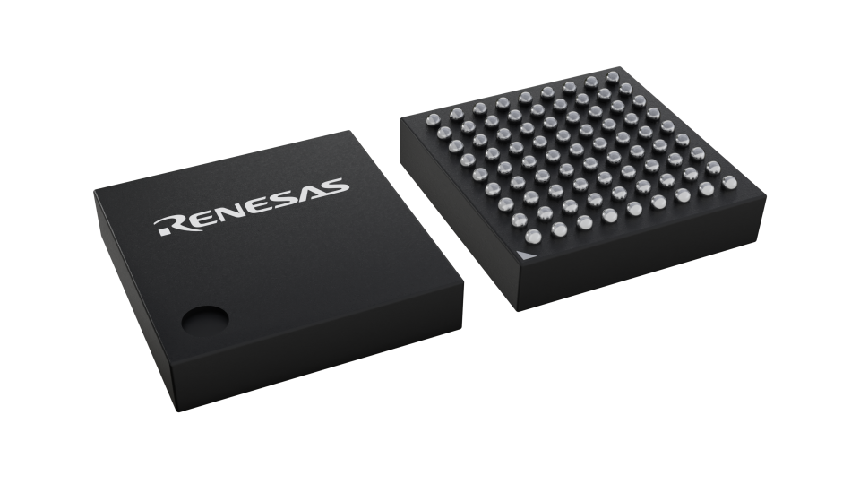 3D illustration featuring top and bottom views of LFBGA IC chip package with 81 lead count.