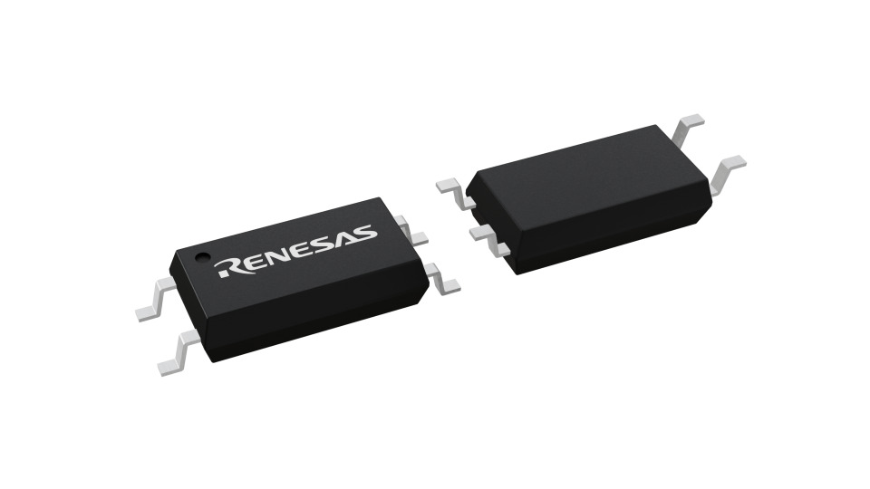 3D illustration featuring top and bottom views of LSOP chip package with 4 lead count.