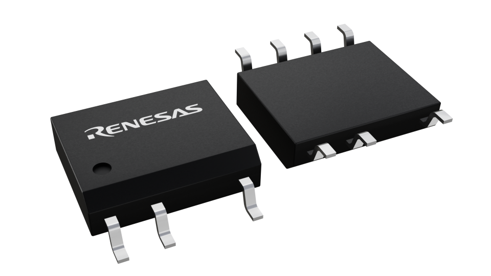 3D illustration featuring top and bottom views of SOICN chip package with 7 lead count.