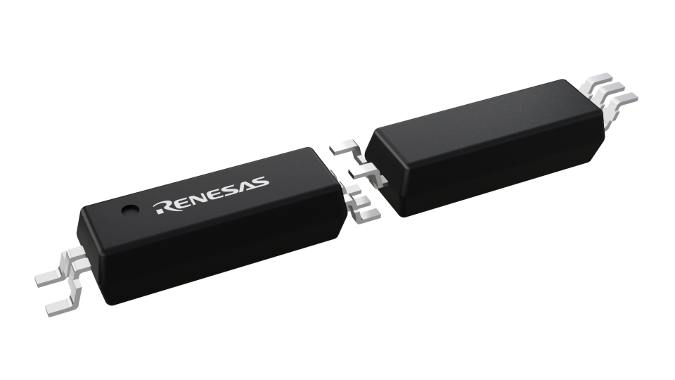 3D illustration featuring top and bottom views of SSOP chip package with 5 lead count.