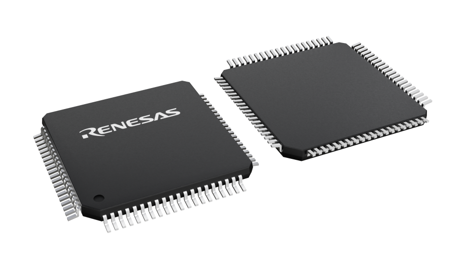 3D illustration featuring top and bottom views of TFQFP chip package with 80 lead count.