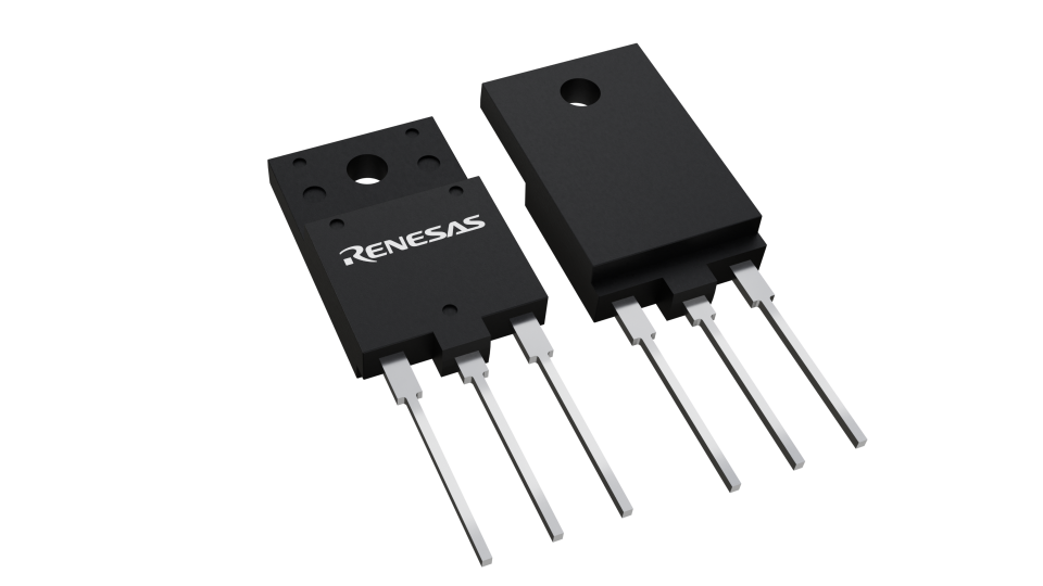 3D illustration featuring top and bottom views of TO-3PF chip package with 3 lead count.