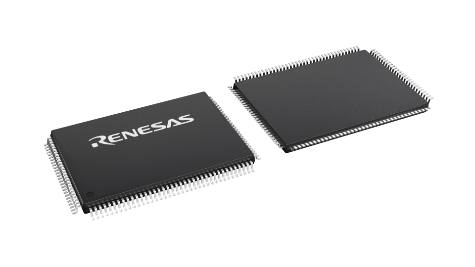 3D illustration featuring top and bottom views of TQFP chip package with 128 lead count.