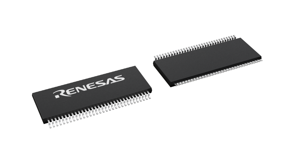 3D illustration featuring top and bottom views of TSSOP IC chip package with 64 lead count.