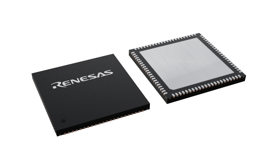 3D illustration featuring top and bottom views of VFQFPN IC chip package with 88 lead count.
