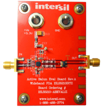 ISL55210-ABEVAL1Z Active Balun Configured High Speed Differential Amp Eval Board
