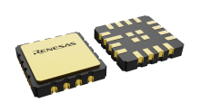 3D illustration featuring top and bottom views of CLCC IC chip package with 16 lead count.