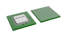 3D illustration featuring top and bottom views of FBGA IC chip package with 841 lead count