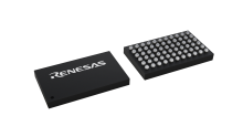 3D illustration featuring top and bottom views of LFBGA IC chip package with 66 lead count.