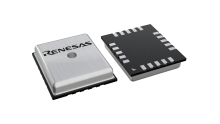 3D illustration featuring top and bottom views of LGA IC chip package with 20 lead count.