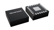 3D illustration featuring top and bottom views of LGA IC chip package with 24 lead count.