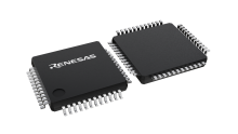3D illustration featuring top and bottom views of LQFP chip package with 48 lead count.