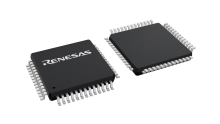 3D illustration featuring top and bottom views of LQFP IC chip package with 52 lead count.