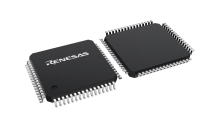 3D illustration featuring top and bottom views of LQFP chip package with 64 lead count.