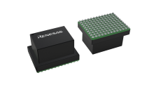 3D illustration featuring top and bottom views of PBGA IC chip package with 130 lead count