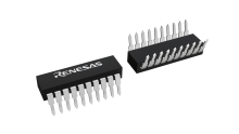 3D illustration featuring top and bottom views of PDIP chip package with 20 lead count.